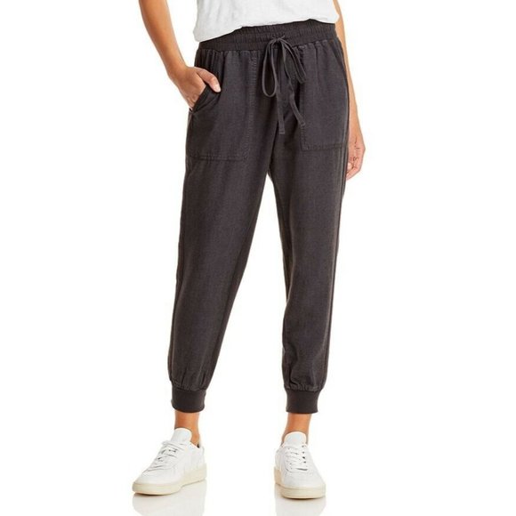 Splendid Lakeside joggers linen blend in lead gray size XL - Picture 2 of 9